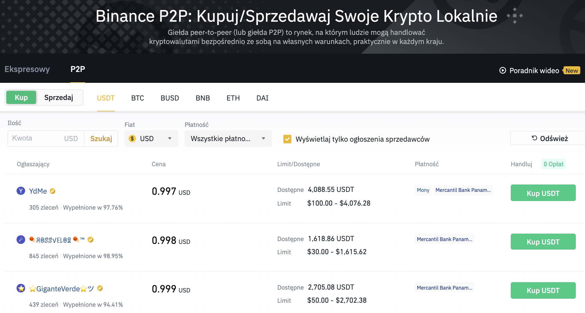 Binance p2p jak kupowac krypto lokalnie